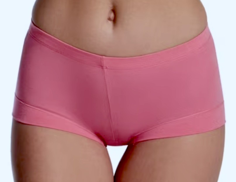 MAIDENFORM Dream Tailored Cotton Pink Boyshort Panty Womens Sz S 5 M 6