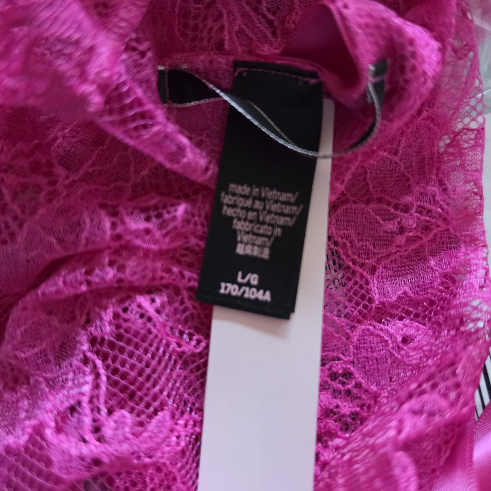 NWT Victoria’s Secret Very Sexy Bombshell Apron Teddy &Panty Pink Fuchsia M, L