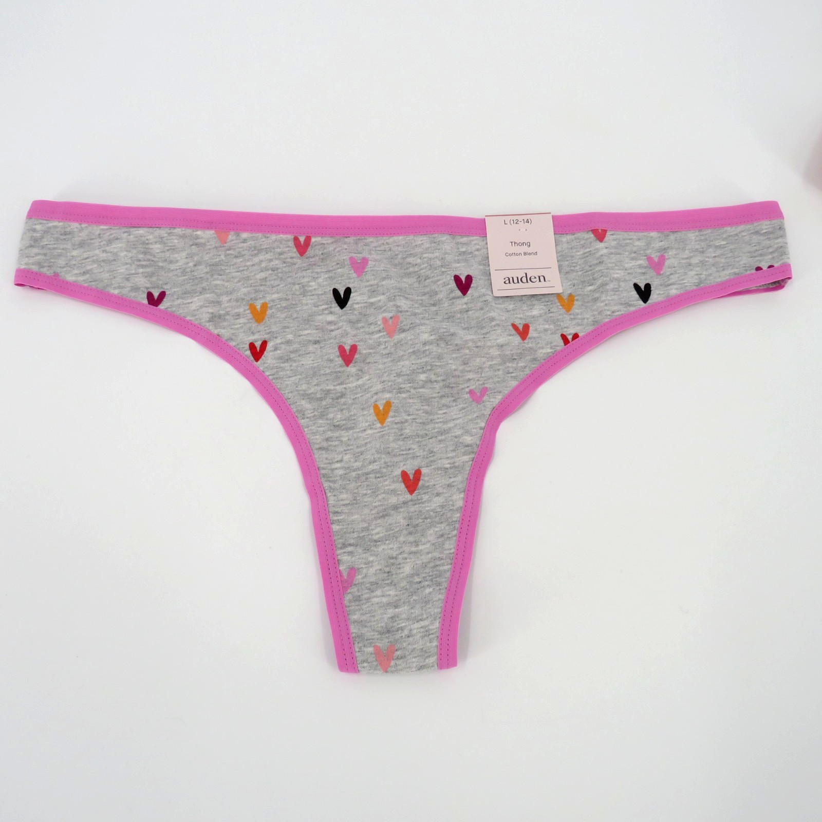 Auden Cotton Blend Thong Underwear Women’s Size Large (12-14) – 3 Pairs