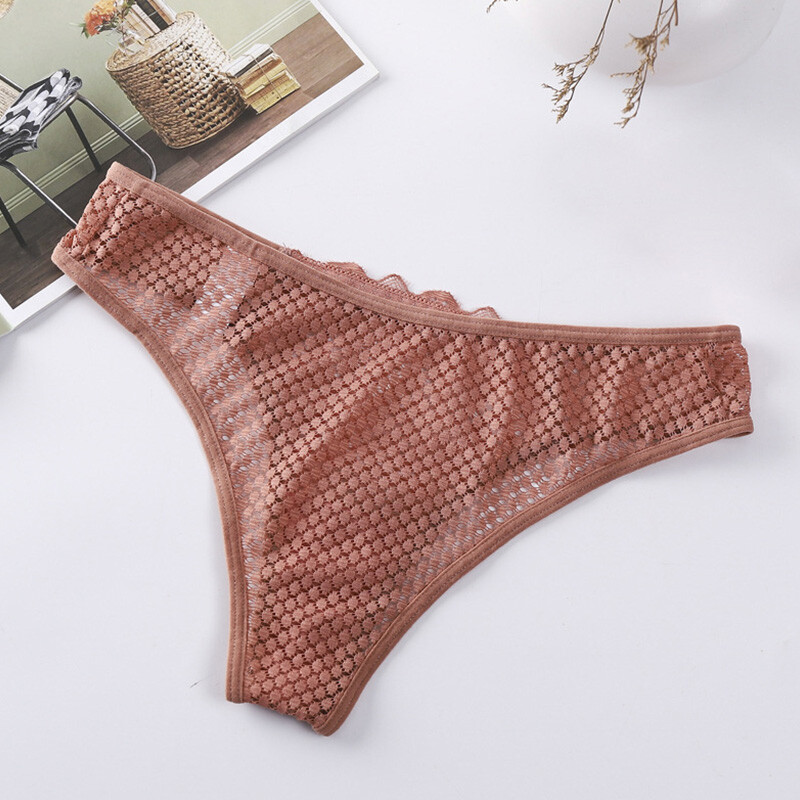4 Pcs Lot Sexy Women Lace Lingerie Thong G-String Brief Panties Ladies Underwear