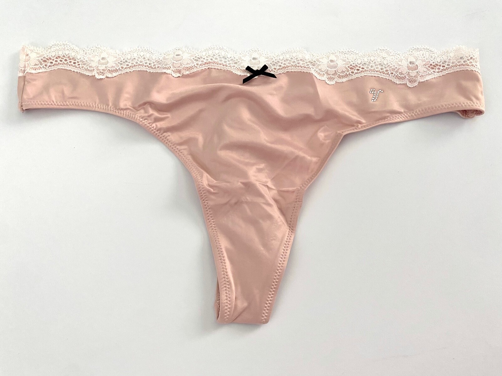 Victoria’s Secret Thong Panty Dream Angels Sand Stretchy Sexy M L XL