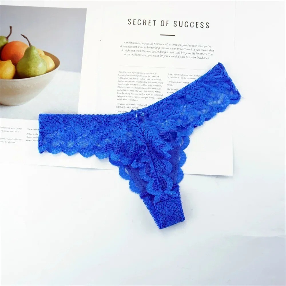 3 Pack Women Sexy Lace Underwear Lingerie Panties G-String Brief Thong Plus Size