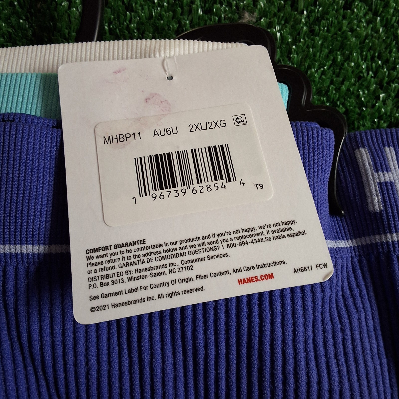 Hanes Originals Women 3-Pair Seamless Ribbed Hi-Rise Cheeky Underwear 2XL NWT