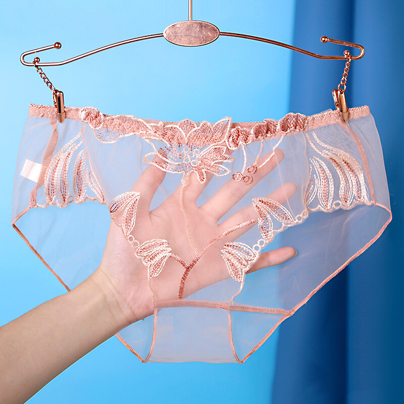 7 Pack Lot Sexy Womens See Through Sheer Pantis Briefs Lace Lingeries Underwear