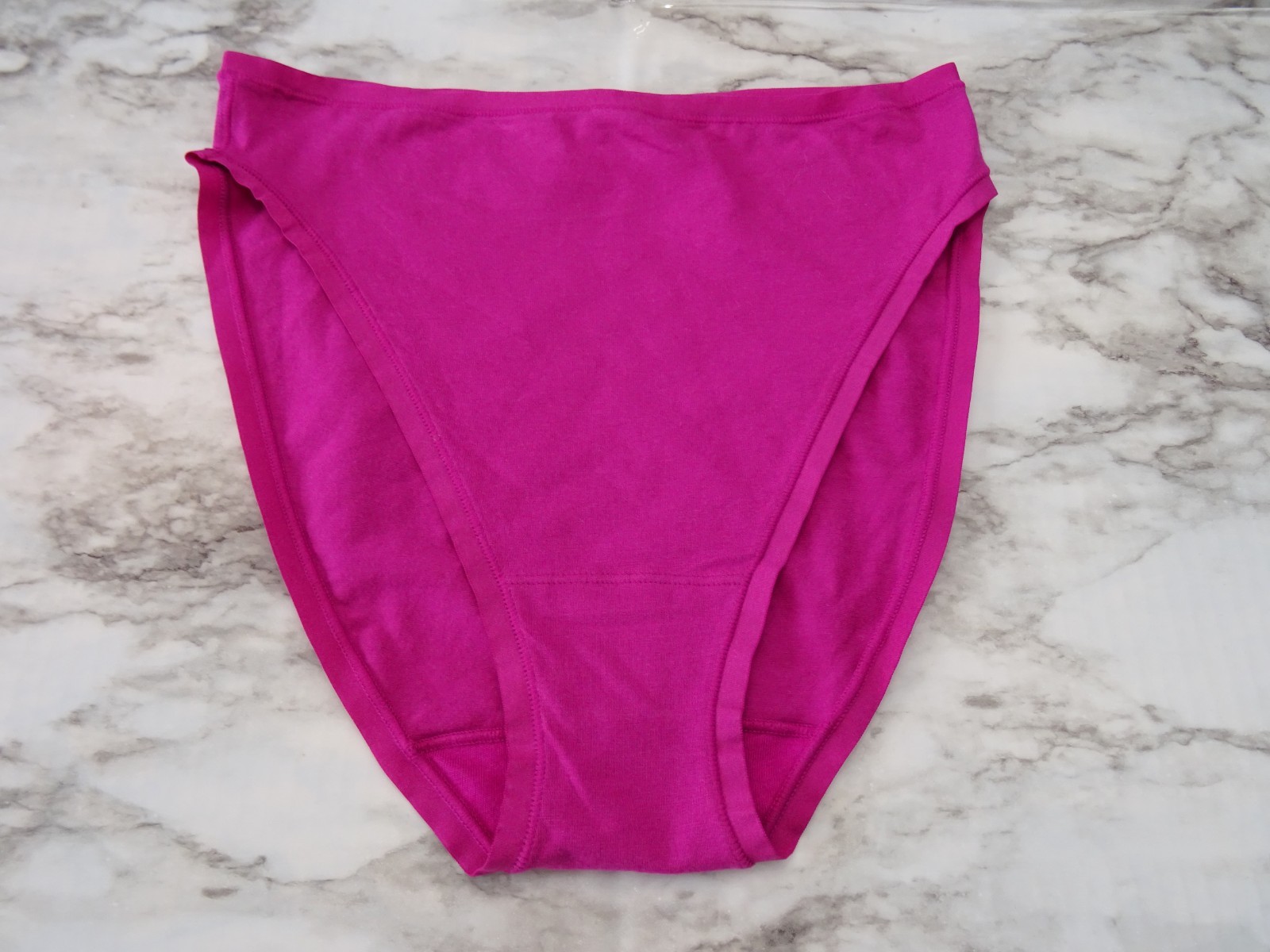 Natori 772346# Bliss Bare Cotton High Cut Brief Panties 3-Pack US Size S