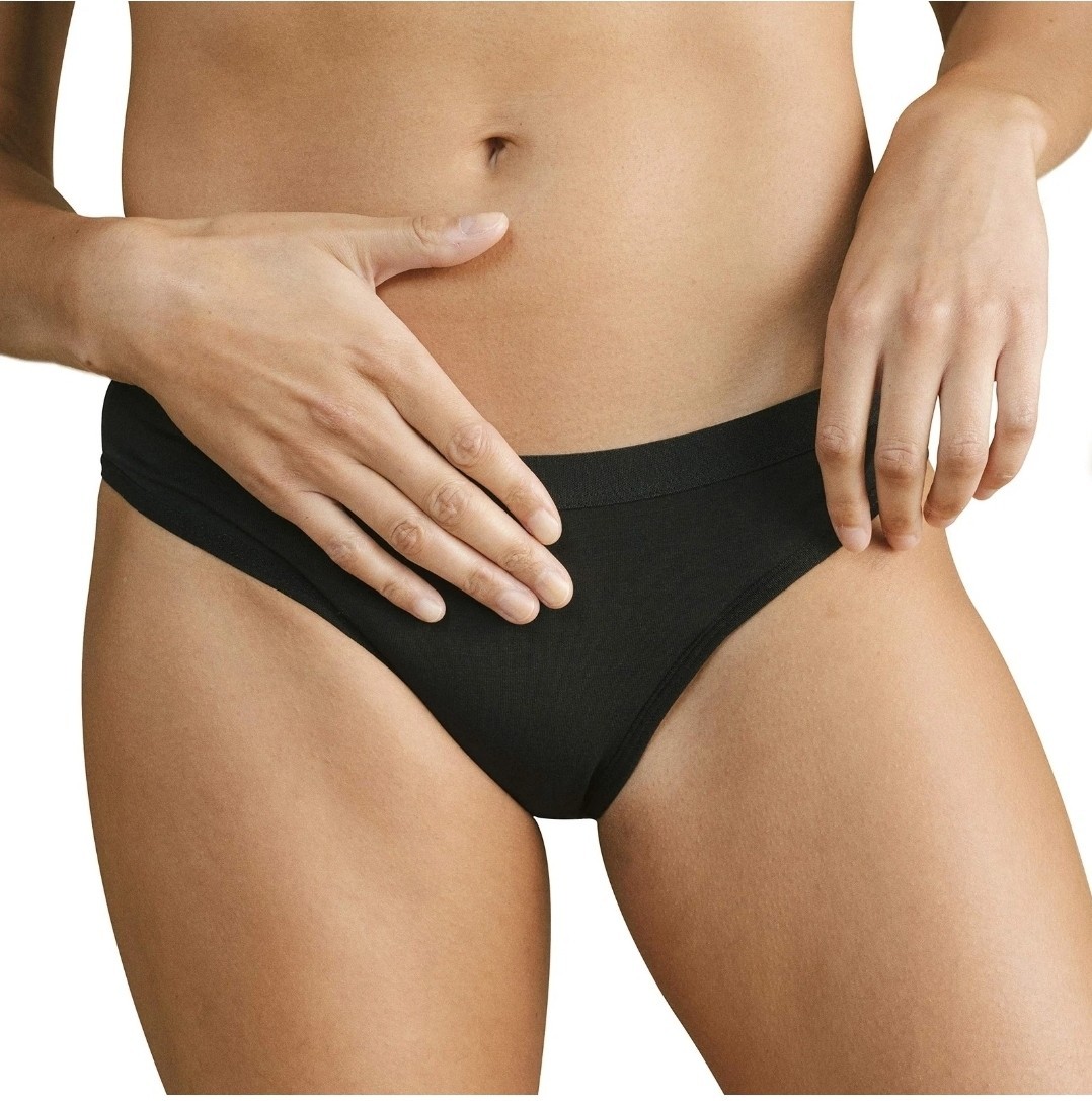 Cora Period Underwear Reusable Absorbent Leak Protection Bikini Style Sz Medium