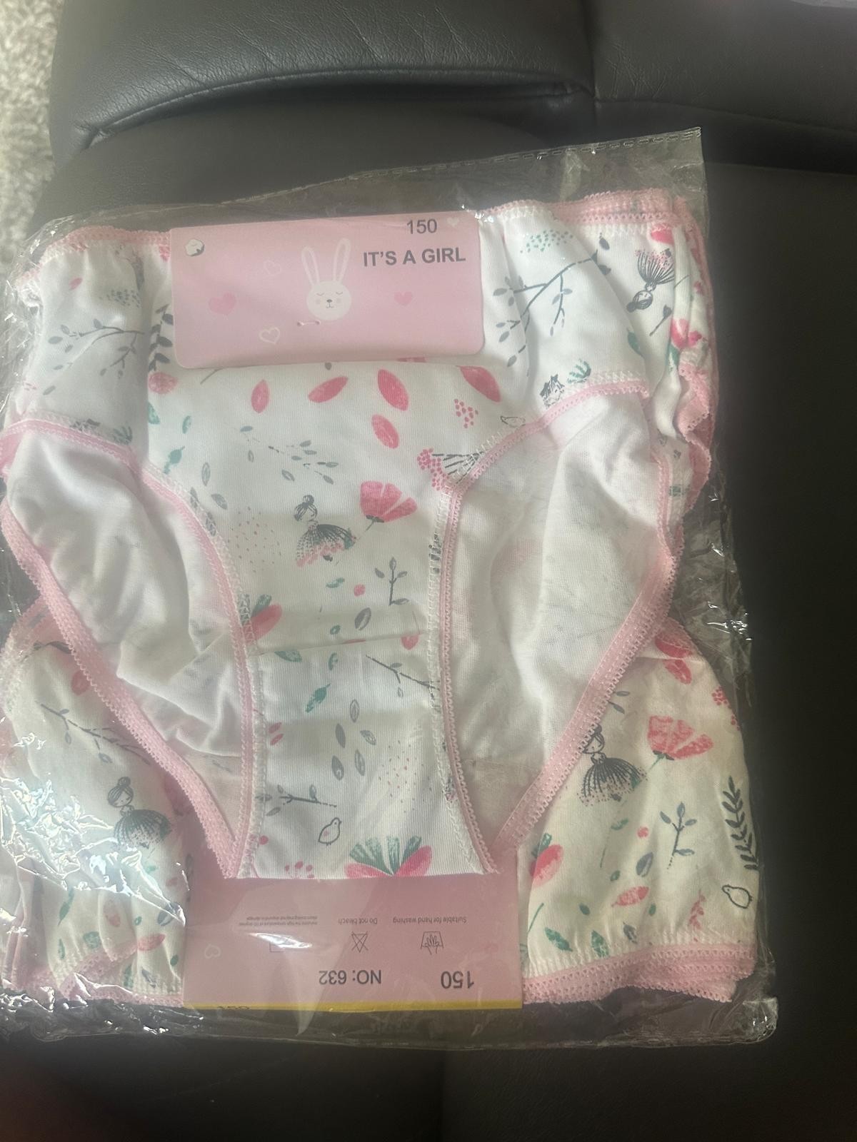12 Pack ,Girls, Cotton panties, Underwear, all size Soft, Breathable Floral,New