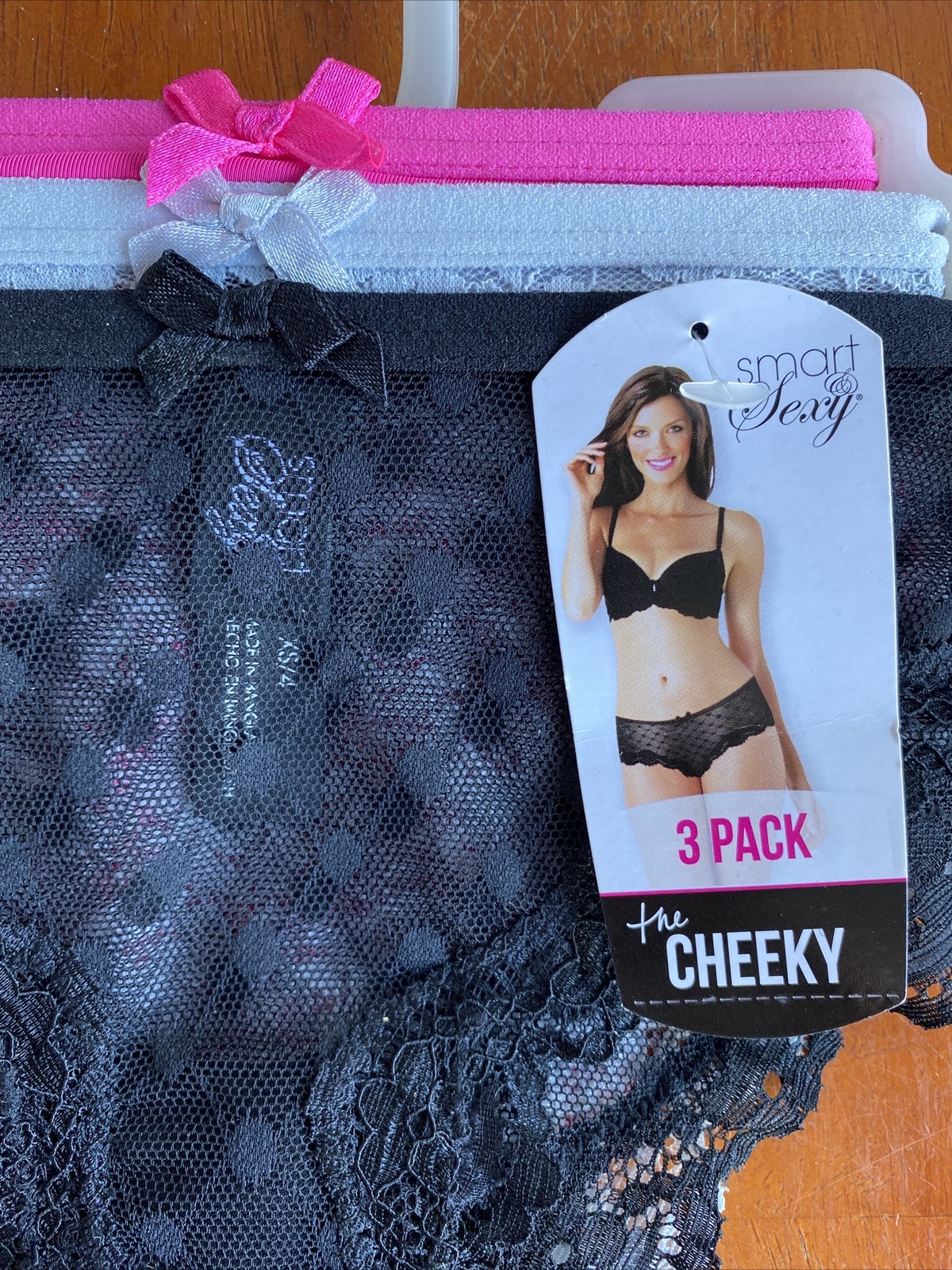 Smart & Sexy Women’s Cheeky Lace Panties 3 Pack Size XS NWT
