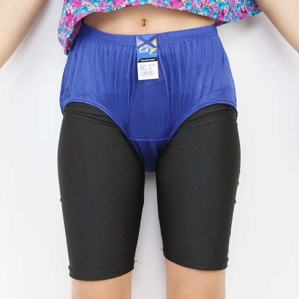 Unisex Nylon Panties Men Women Underwear Plus Size Comfort High Waist Knicker