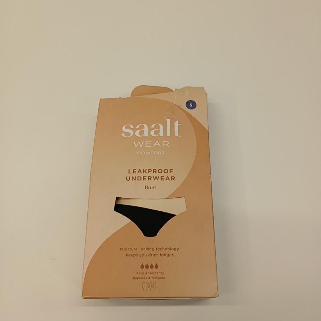 Saalt Wear Leakproof Underwear Womens Small Black Brief Period Panties Heavy