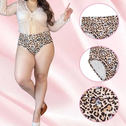 Sanftheit Women’s High Waisted Milk Silk Briefs – 4X-Large Plus 6 Pack