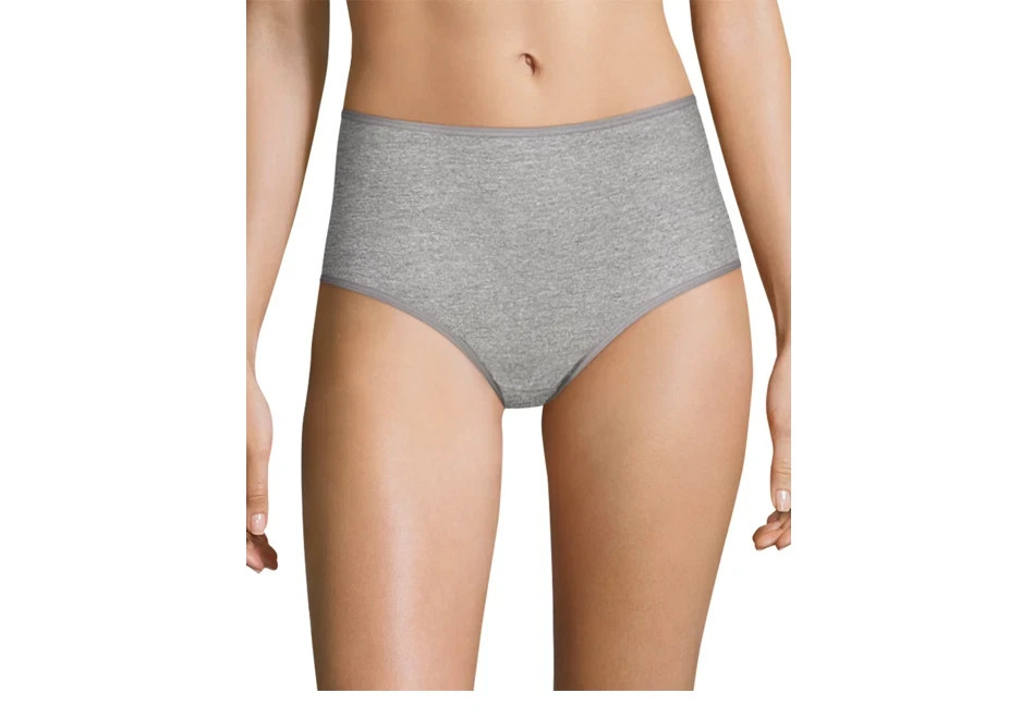 Hanes Women’s 2pk Renew Cotton Modern Eco Friendly Briefs – Assorted Colors, S