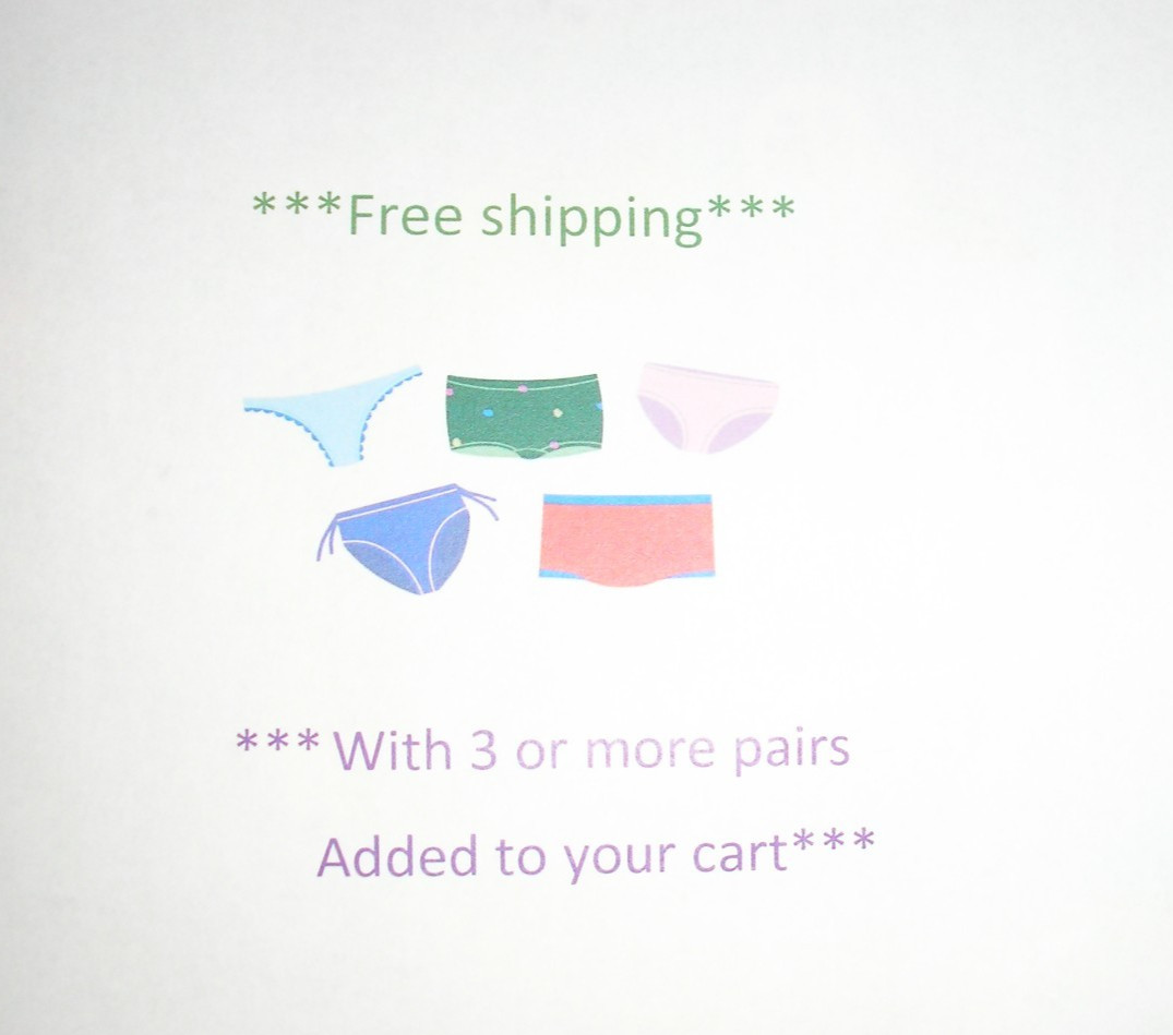 Panties Lingerie Heart Print Hot Pink Thong Medium Adult Gift