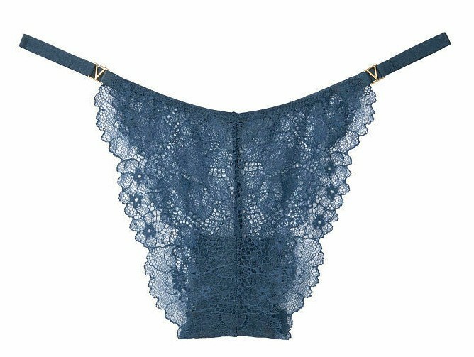 VICTORIAS SECRET VERY SEXY LOGO HARDWARE FLORAL LACE BRAZILIAN PANTY XS S M L XL