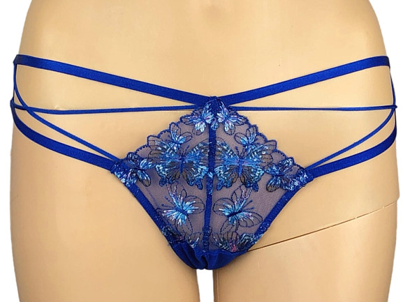 VICTORIAS SECRET VERY SEXY BUTTERFLY EMBROIDERED STRING BIKINI PANTY XS S M L XL