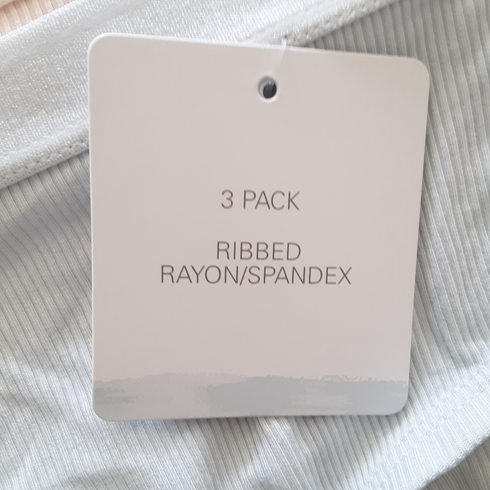 Tranquil & True Womens Size 1X Hipsters Ribbed Rayon Solid Underwear 3 Pack