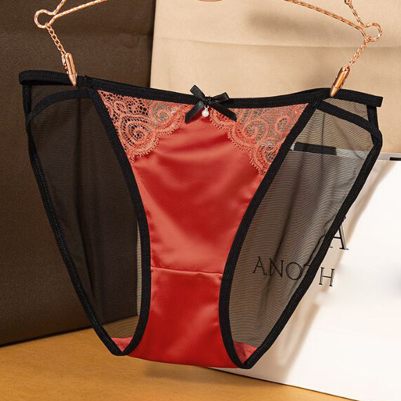 1/6 Pack Lot Womens Sexy Lace Satin Panties String Bikinis Brief Vintage Thongs