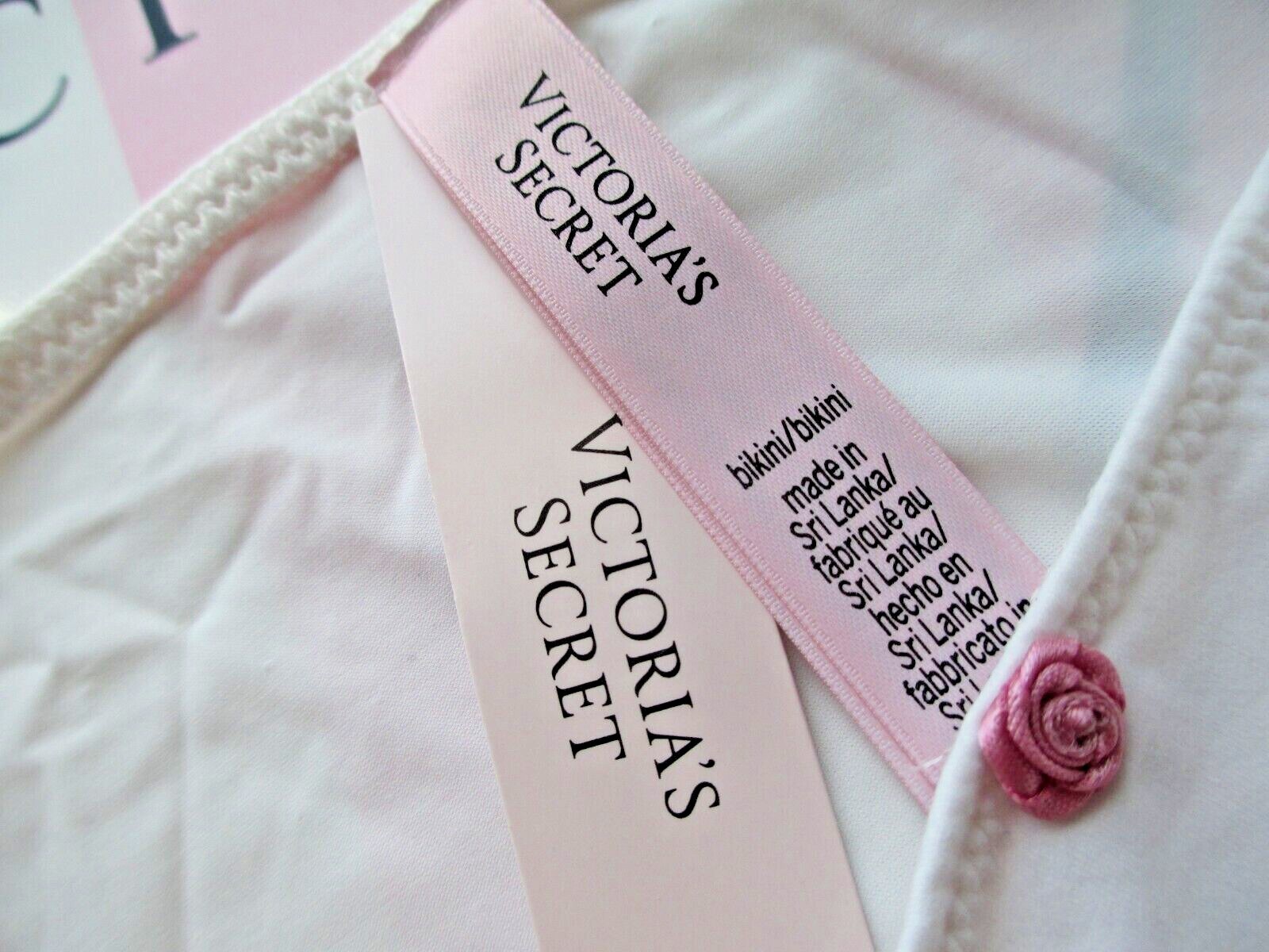 VICTORIA’S SECRET DREAM ANGELS Adjustable String Bikini Panty S M L XL White VS