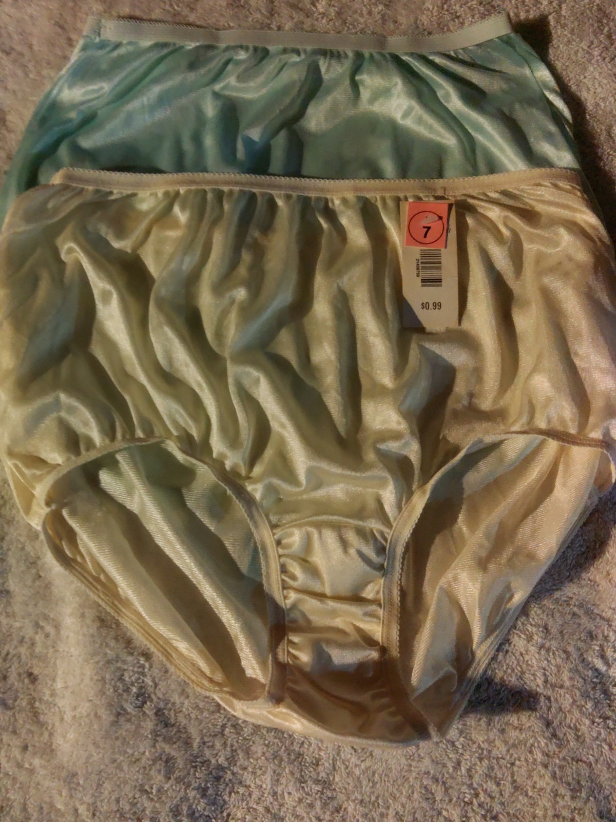 New! 2 Pair Unbranded 100% Nylon Panties Size L Silky Soft
