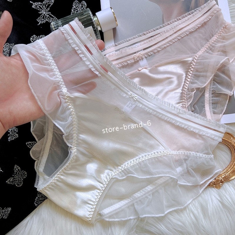 3 Pack Lot Sexy Womens Lace Panties Sweet Bow Lace Underwear Sexy Briefs