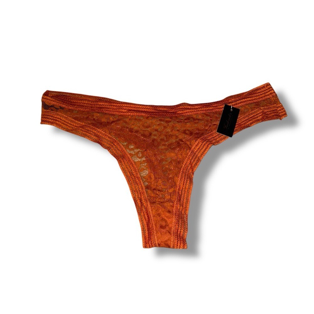 Frederick’s of Hollywood Demi Leopard Mesh Thong Panties Lingerie Sz 1X NEW