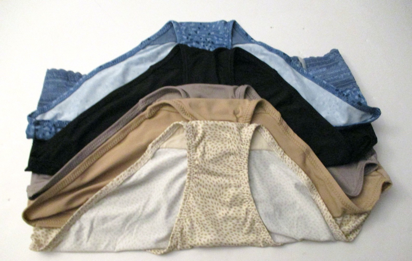 Warners microfiber Lace hipster panties 5 pair size 8/XL