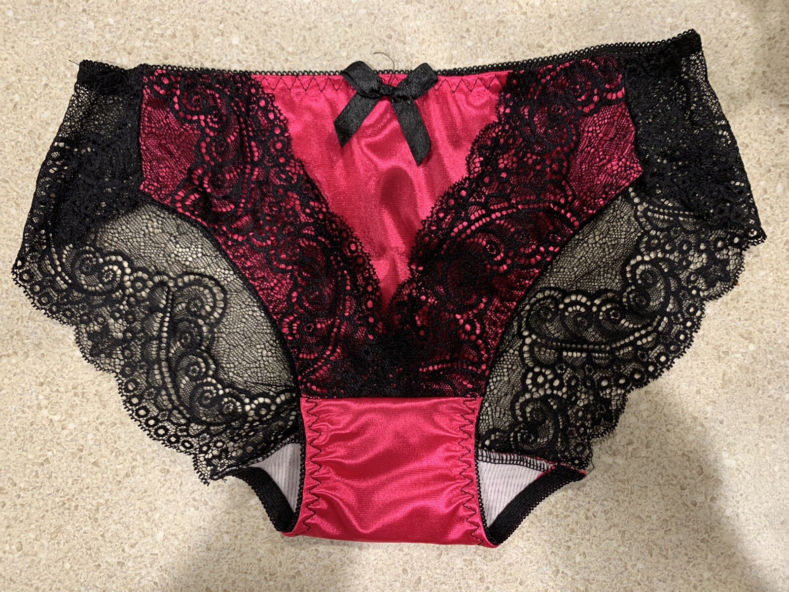 Satin Silky Lace Panties❤️ Rose Red!🔥🤗🤗