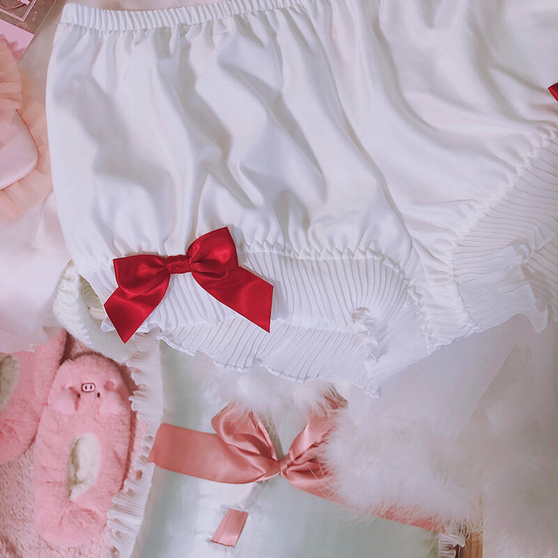 Japanese Lolita kawaii bow Bloomers pumpkin pants Safety Short underpants