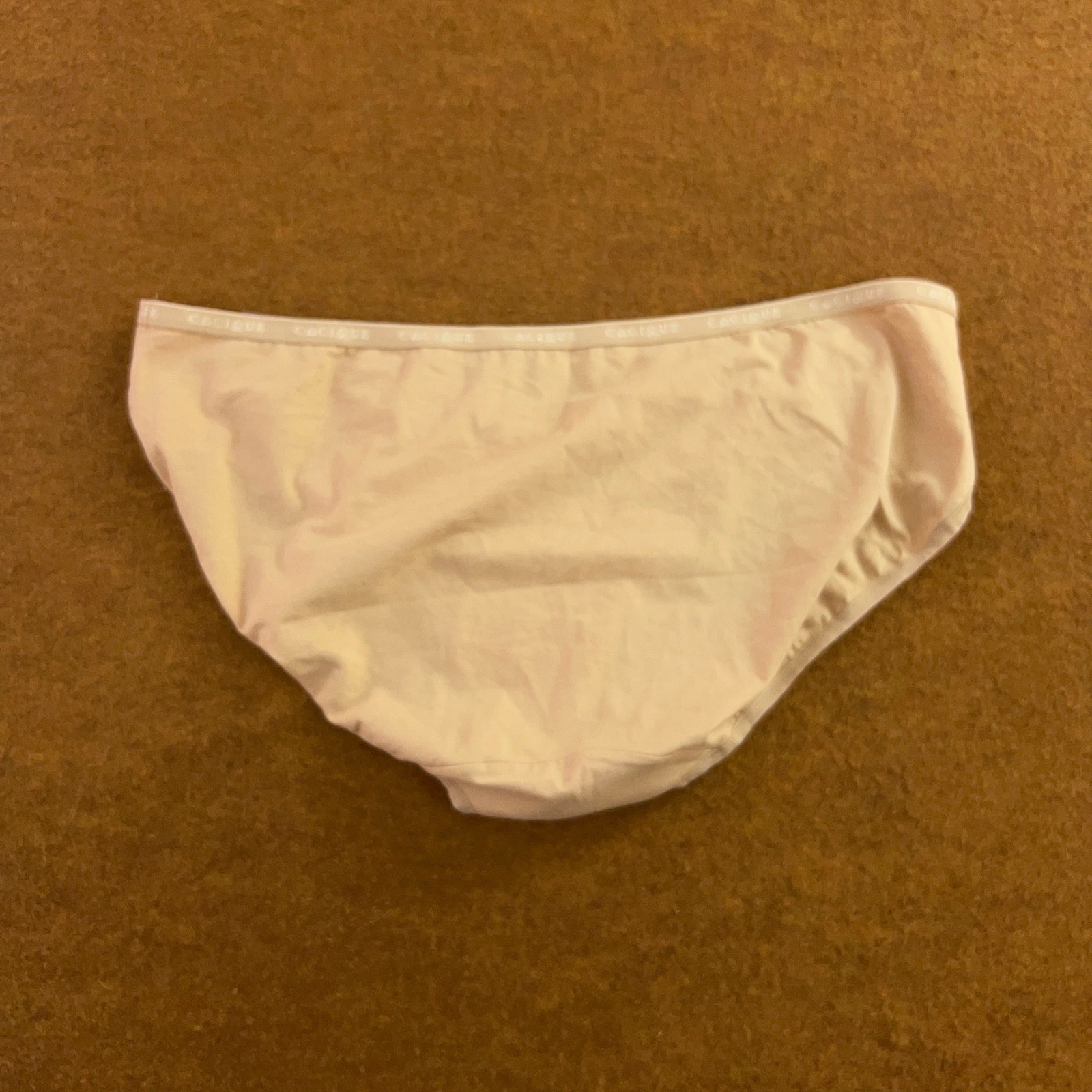Cacique Womens Size 22/24 Beige Cotton Spandex Logo Hipster Panty NWT