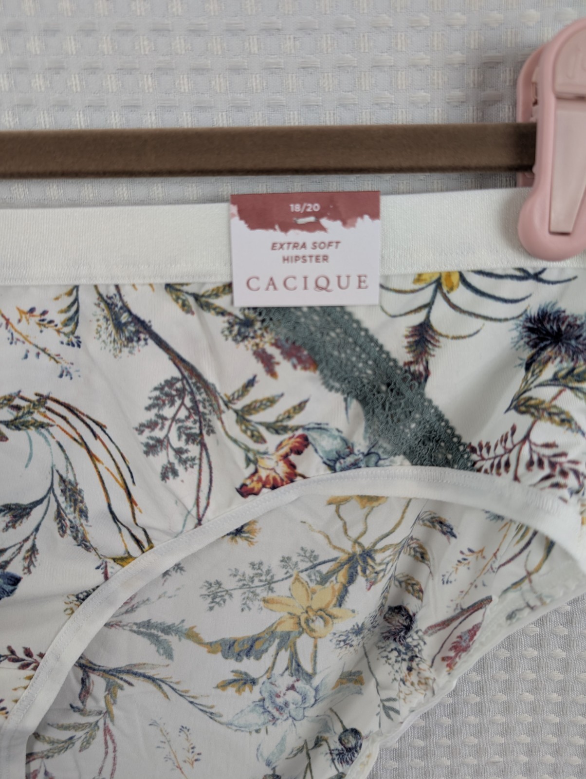 Cacique Extra Soft Hipster Floral Cotton Size 18/20 NWT Lane Bryant