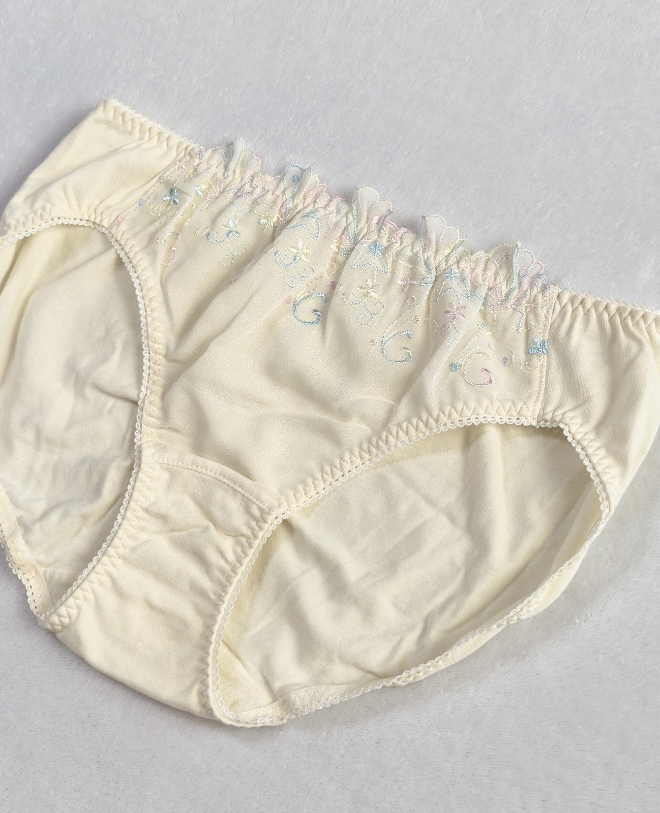 US-M/JP-LL Japanese Brand Cute Macaron Color Shell Starfish Embroidery Panties