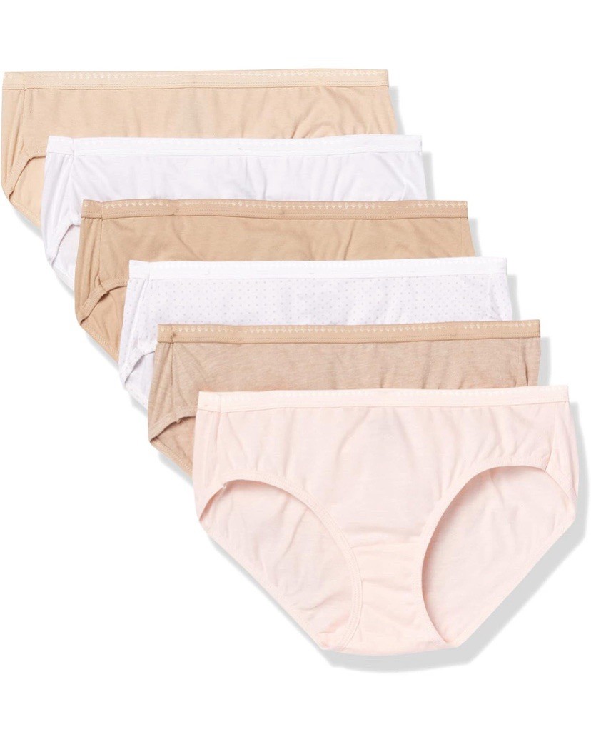 Hanes 41H6CC Cotton Hipster Panty – 7 L – 6 Pack❗️Without Tags