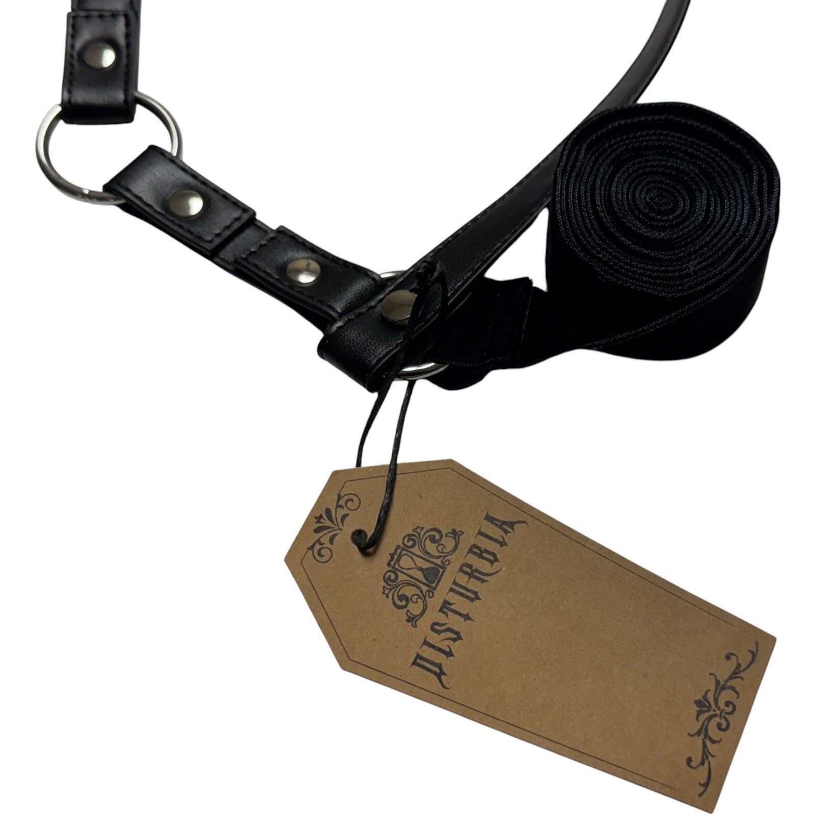 Disturbia Natalia Ribbon Wrap Harness Black Women’s M/L Gothic