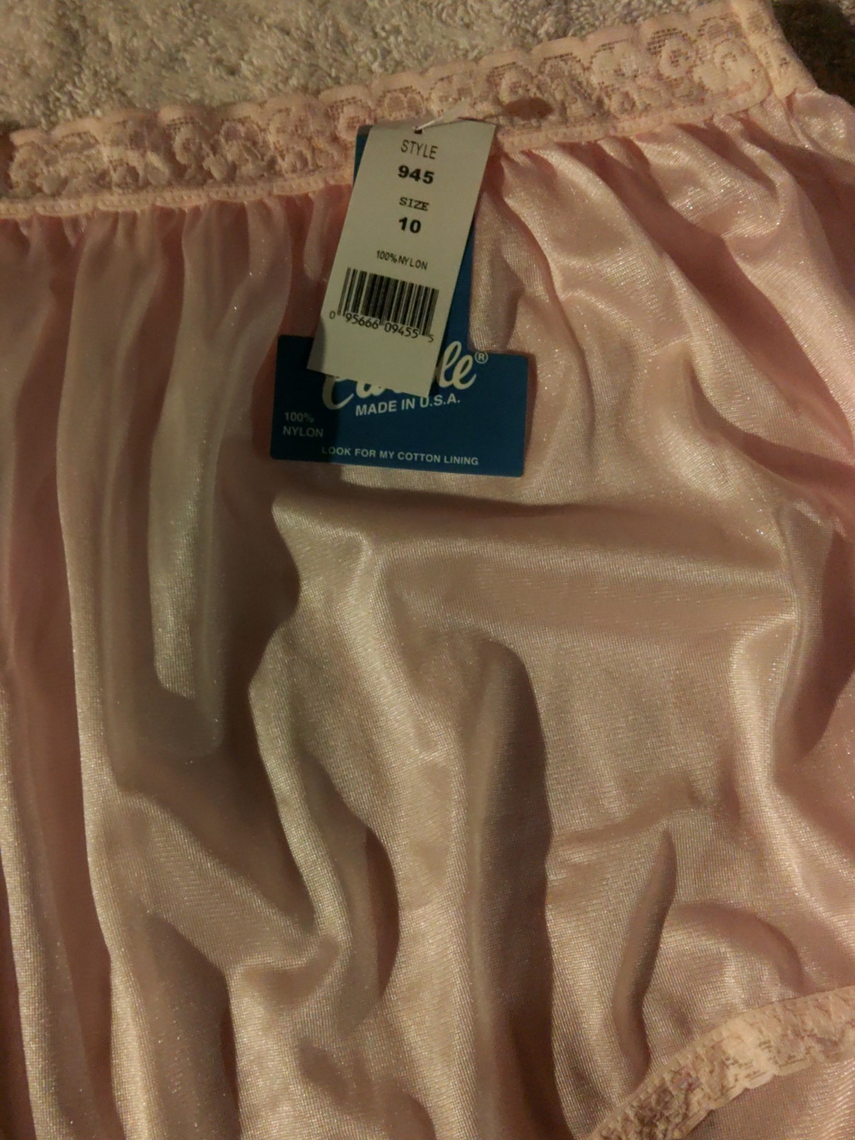 New! Carole 100% Nylon Brief Panties Size 10 – Style 945 Pink