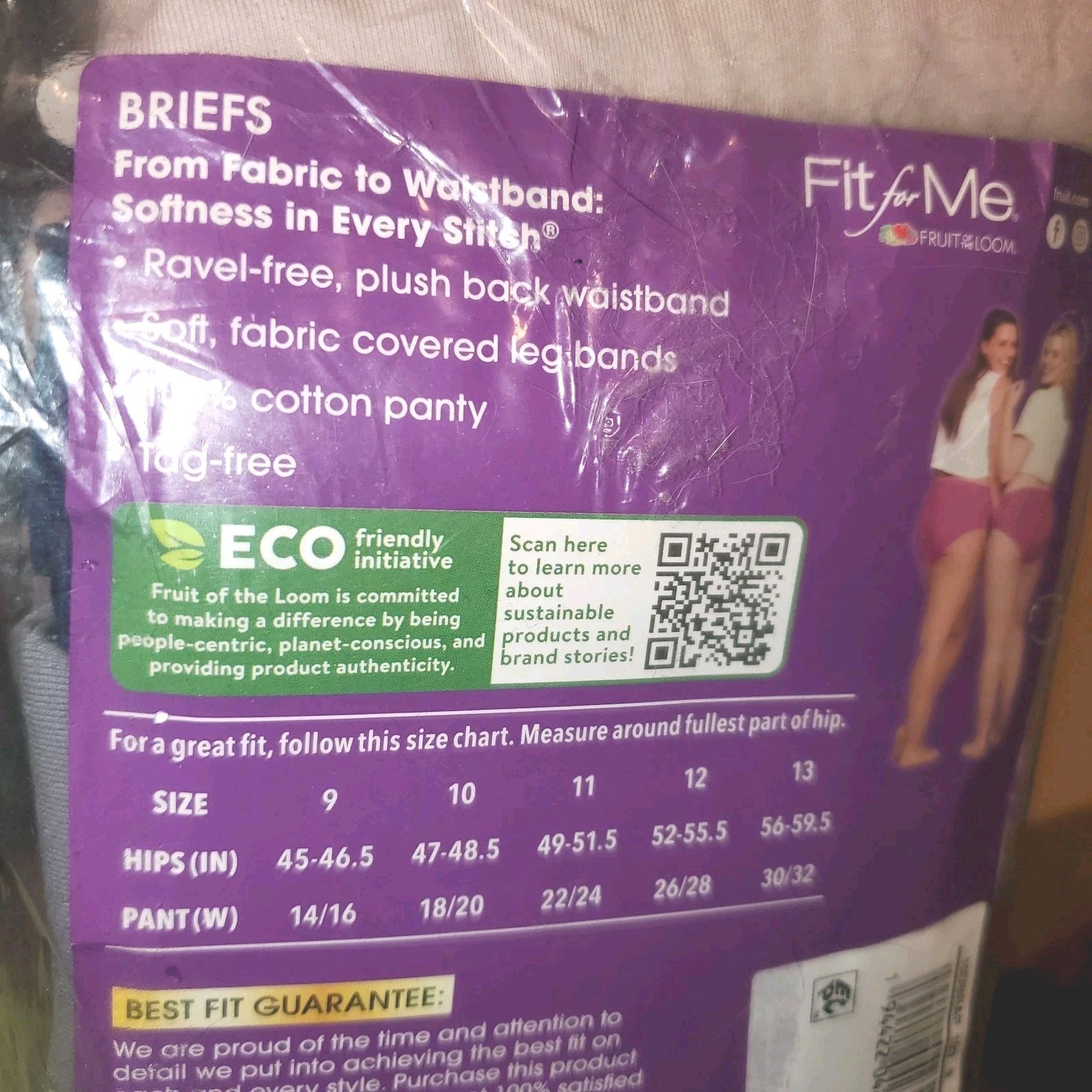 HANES Woman Sz 9 Tagless 100% Cotton Briefs 9 pk NEW/Open Pkg Various Colors