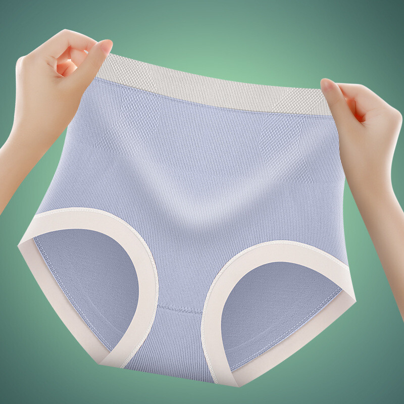 6PCS/LOT Sexy Womens High Waist Panties Brief Full Coverage Underpant Lingeries