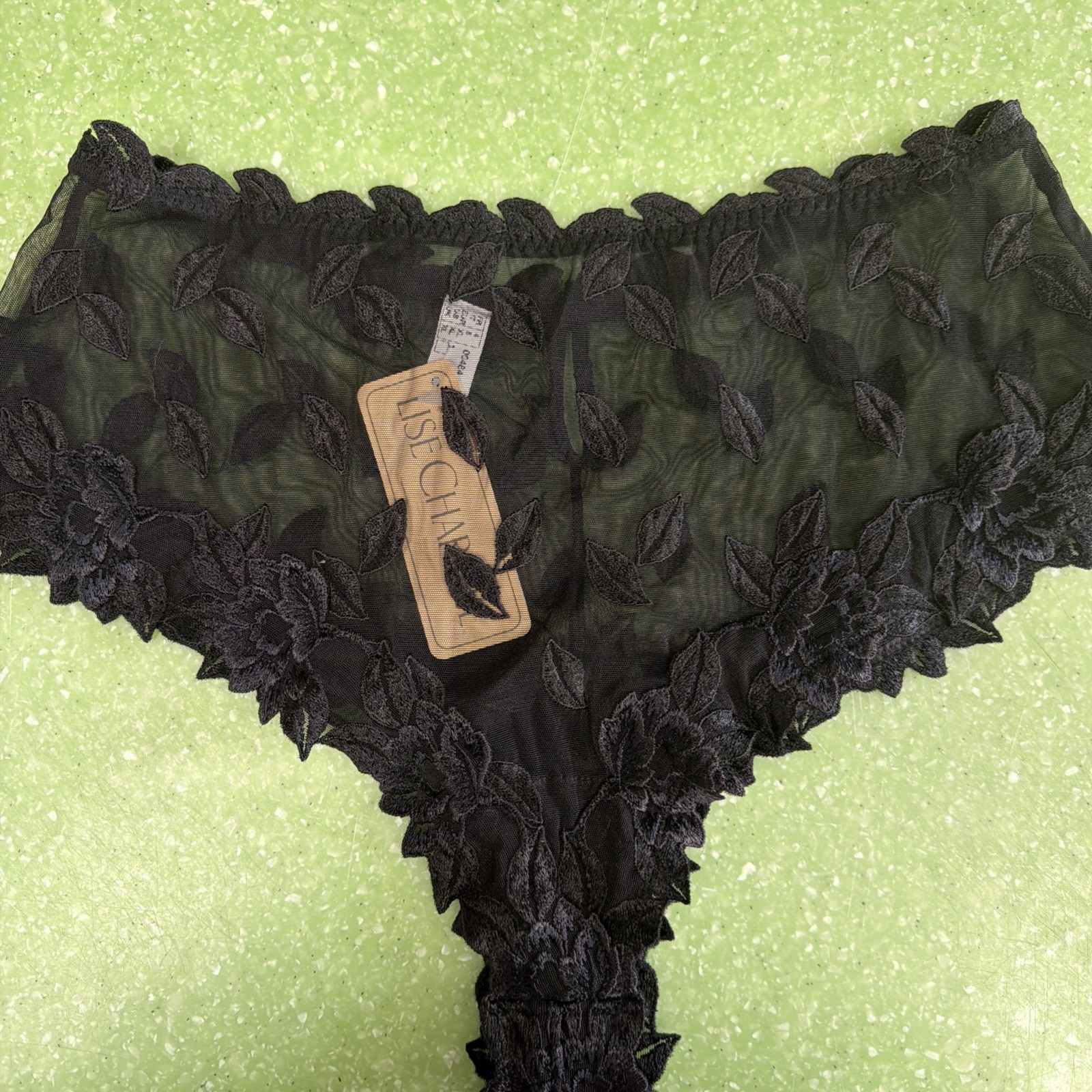 FREE SHIPPING NEW LISE CHARMEL MAGNOLIA NOIR Panty XL A4