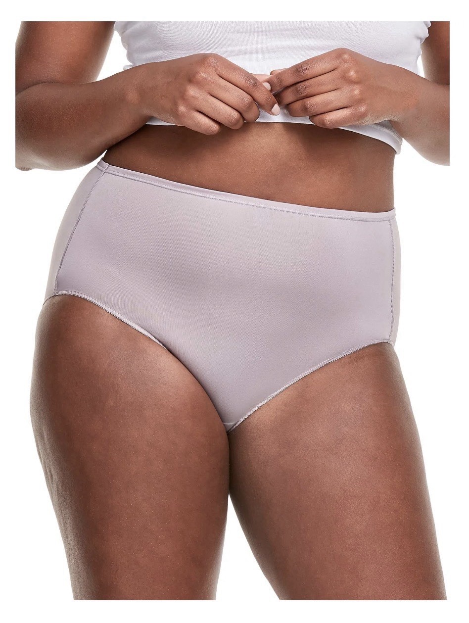 10-Pack HANES Women’s Size 8/XL Microfiber Tagless Briefs Smooth Cool Comfort