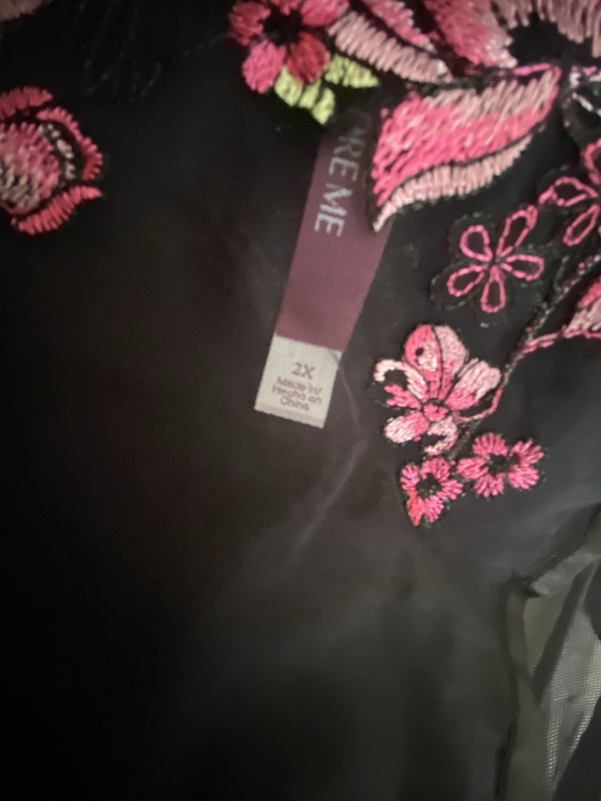 Women’s 2 Pack Brazilian Panties 2x With Floral Design Over A Solid Black Base