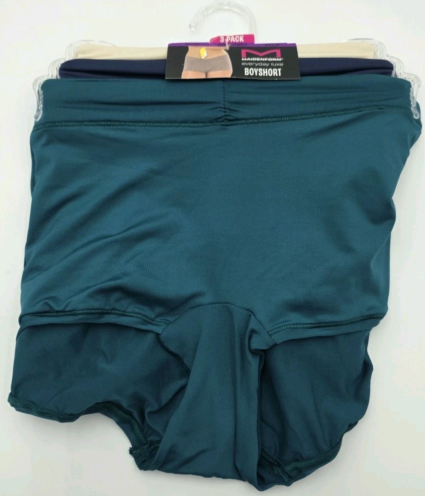 Maidenform Everyday Luxe Boyshort Panty 3-Pack Size 9/2XL DM3TBS New with Tags