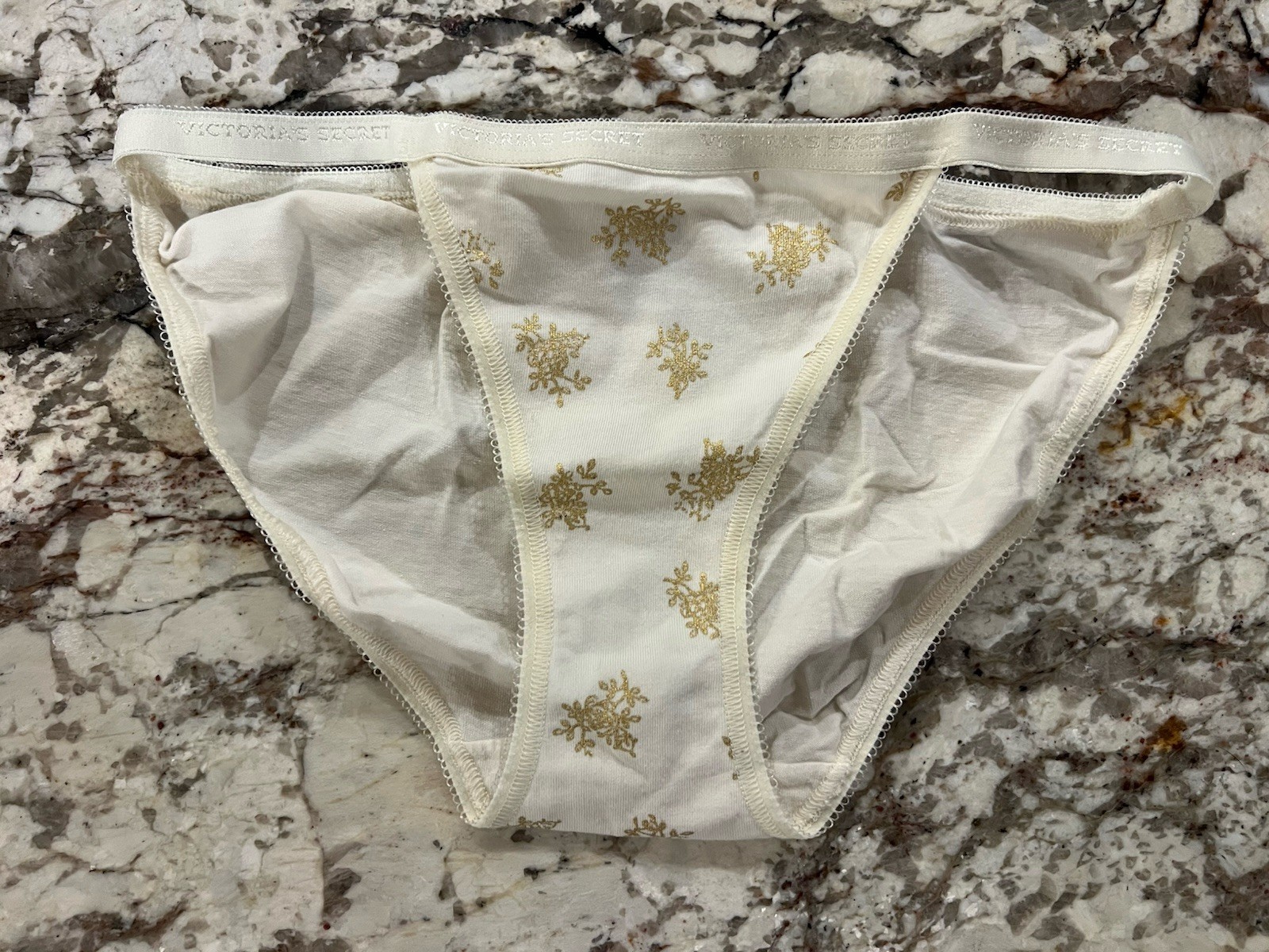 True Vintage Victoria’s Secret Signature Waistband Cotton String Bikini Panties