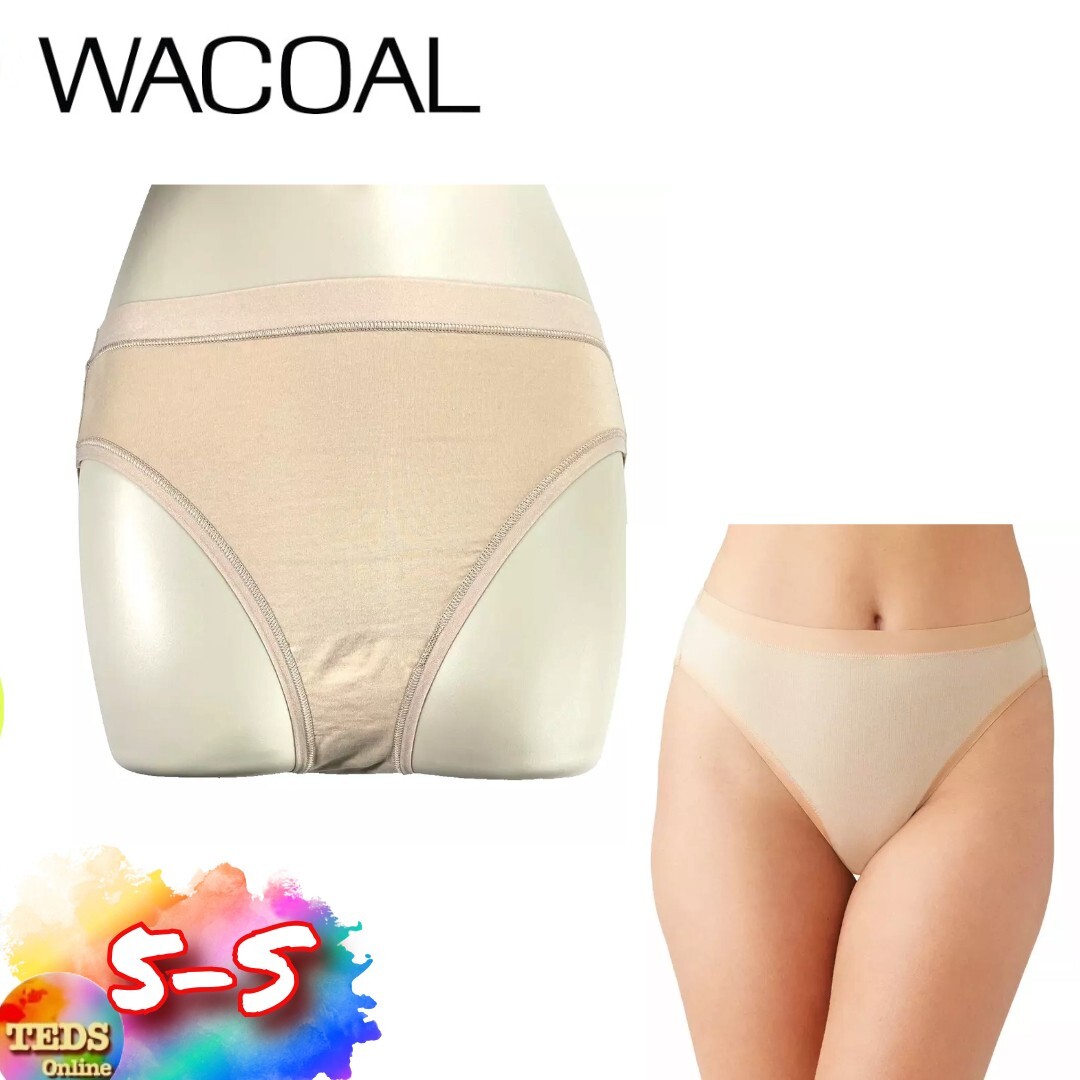 NWOT 1-Pack Wacoal Women’s 5-S Understated Cotton Hi-Cut Underwear 879362