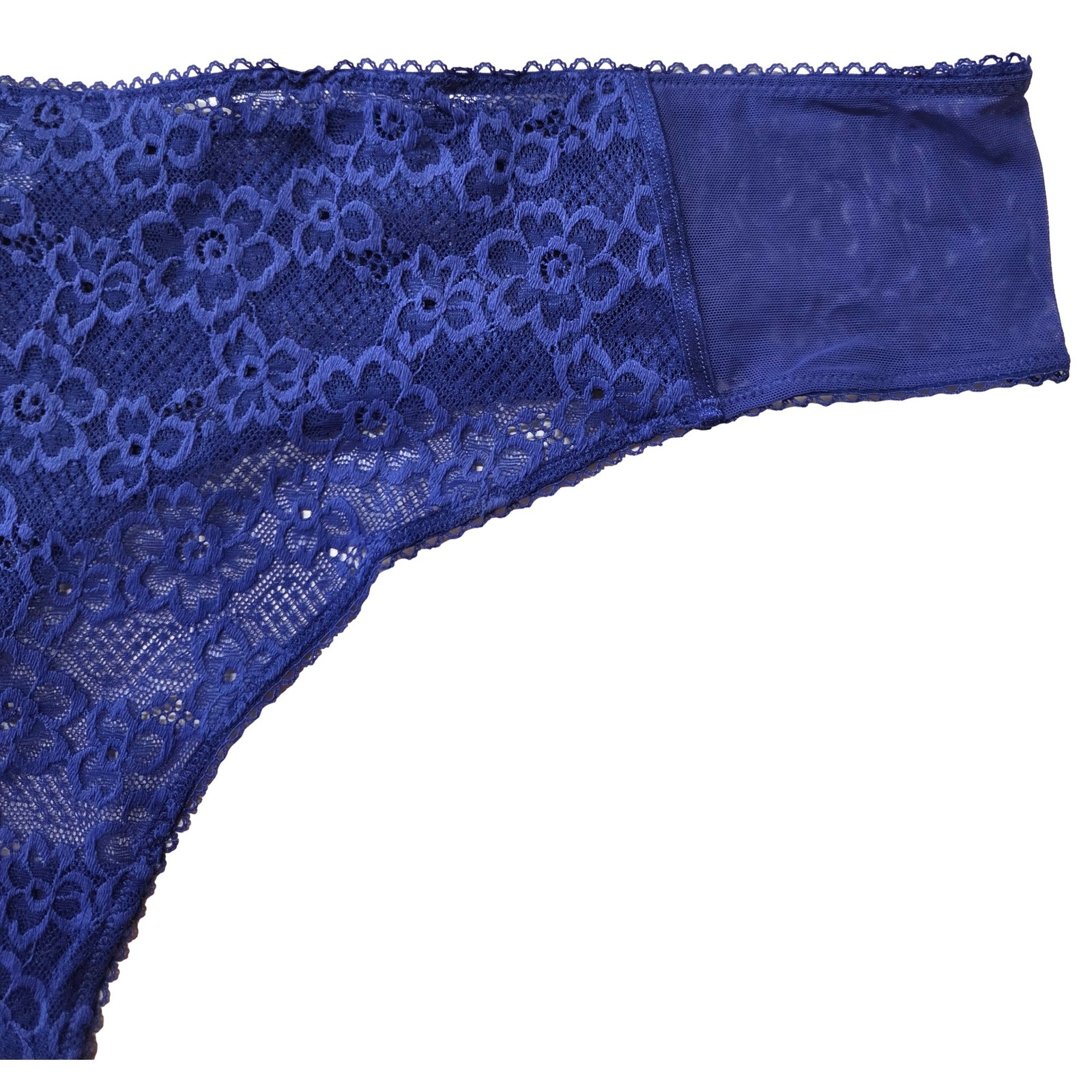 Parade Womens 2 Pack Thong Underwear Blue & Black Lace Panties Set 3X