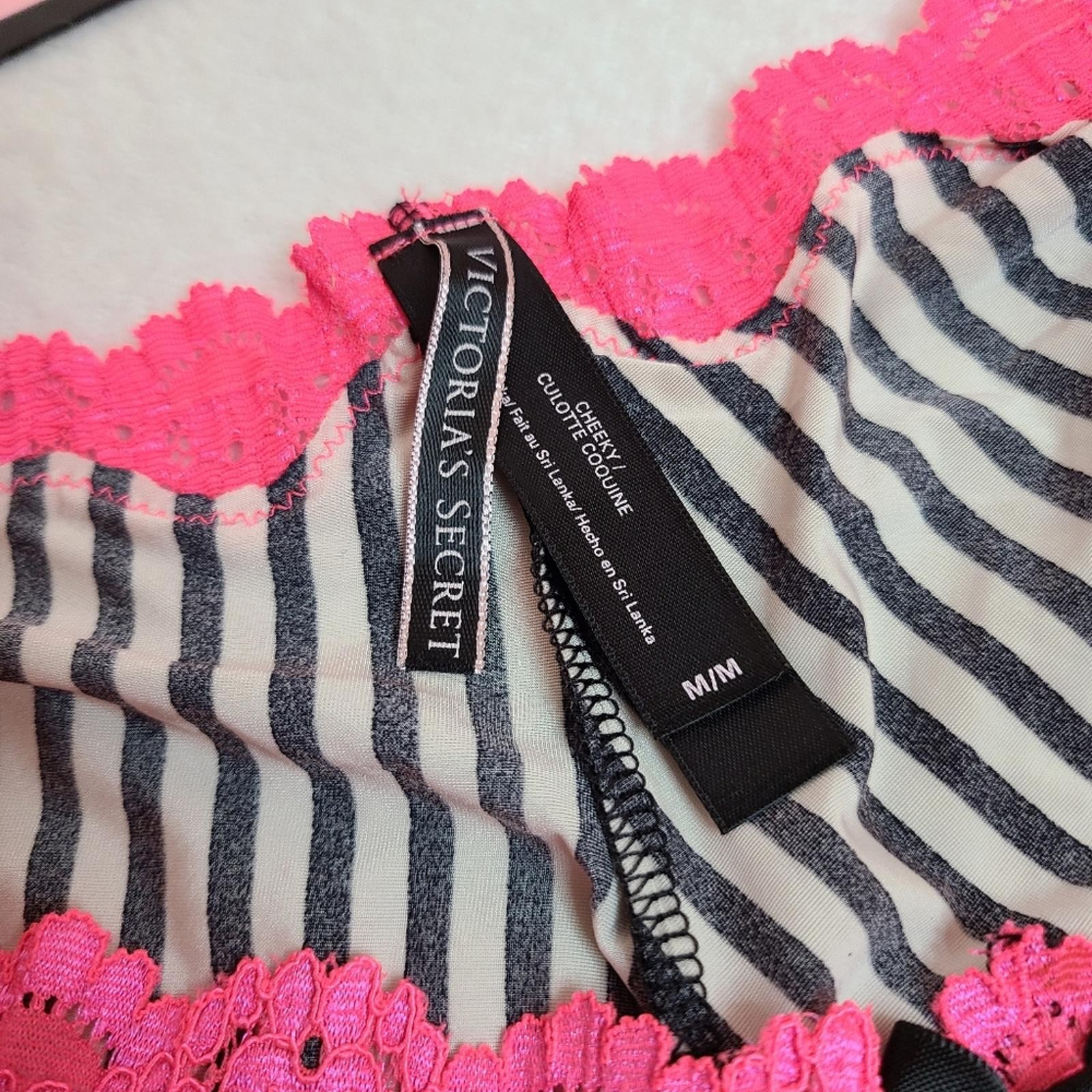 Rare Y2K Victoria’s Secret Silky Satin Lace Classic Cheeky Panty Size M