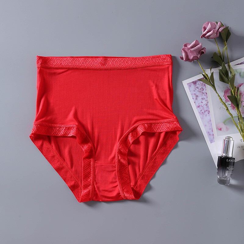5 Pairs/lot 100% Mulberry Silk Underwear For Women Briefs Thin Silk Lady Panties
