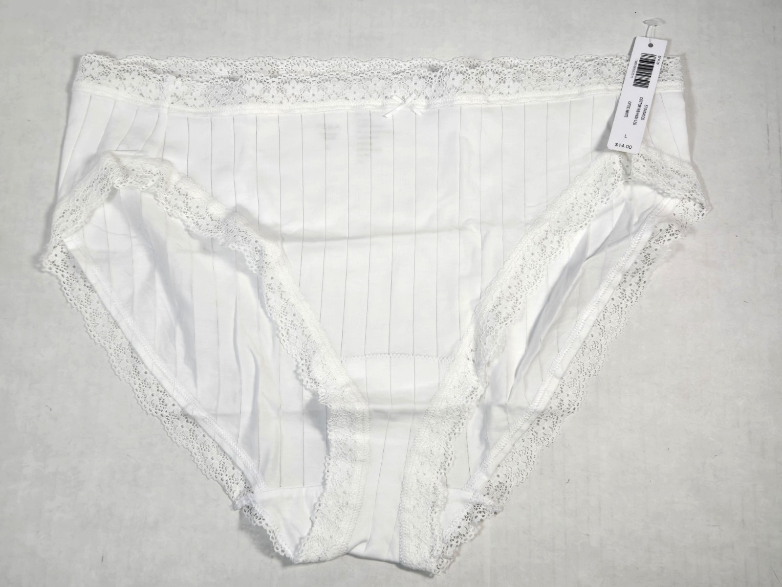Women Panty Soma Intimates Cotton Rib High Leg NWT L MSRP: $14.00