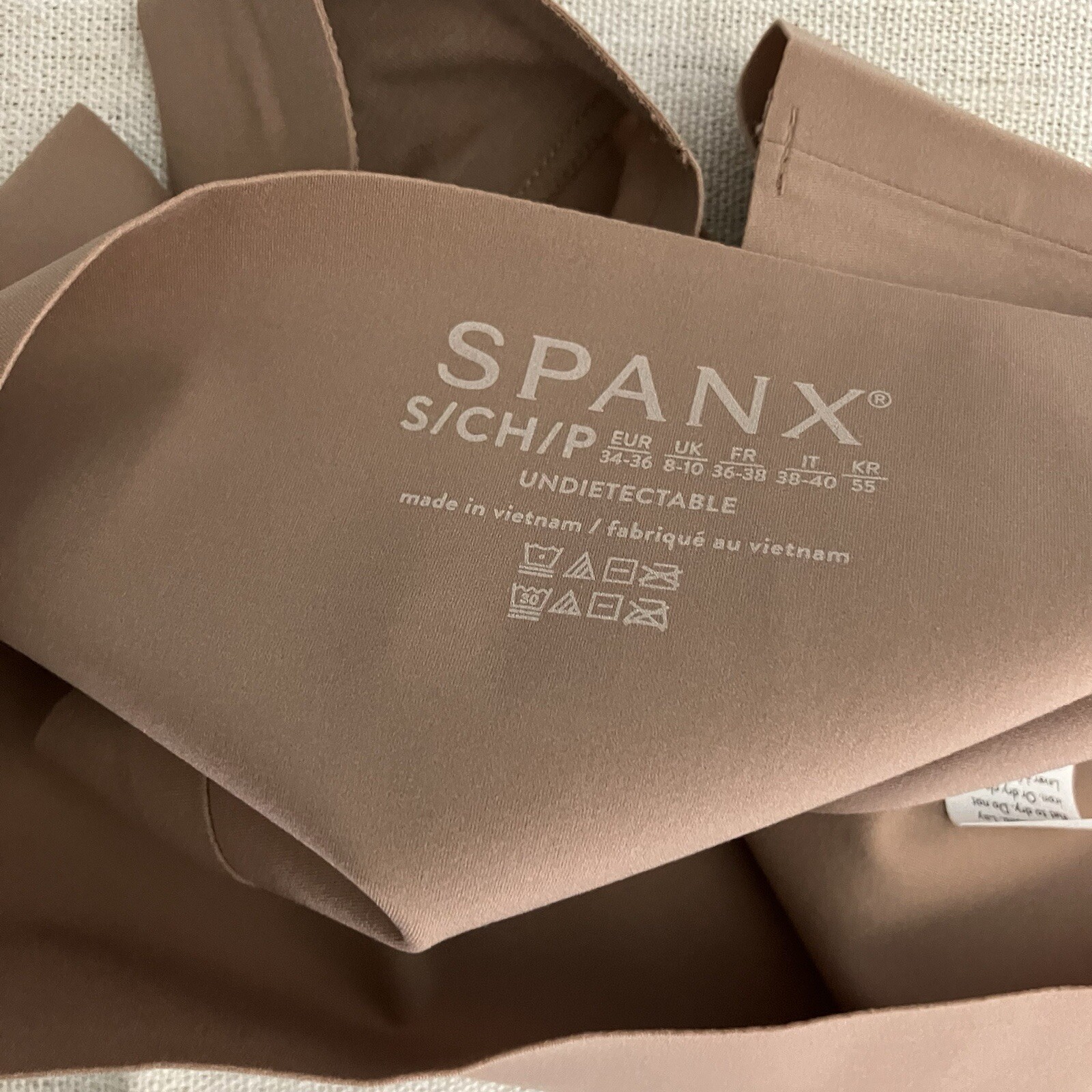 SPANX Undie-Tectable Thong Cafe Au Lait Ladies Size Small Underwear NWT