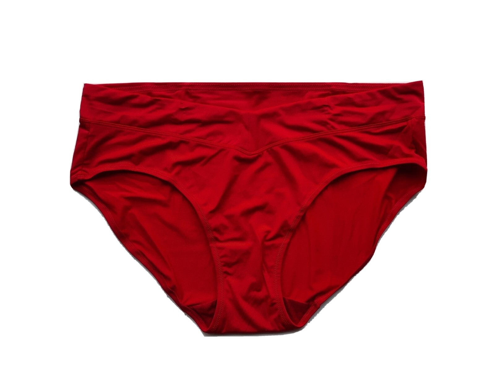 2 PC WARNER’S PLUS SIZE UK 20-22 RED BLACK WHITE KNICKER SILKY MICROFIBER BRIEFS