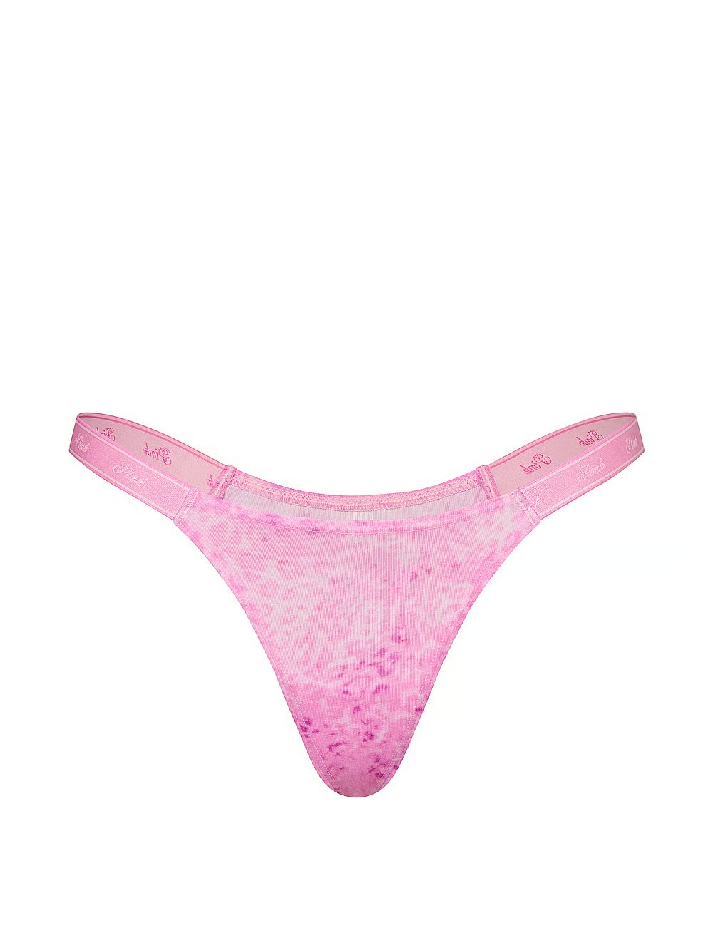 Victoria’s Secret PINK – M Logo Cotton Micro Thong Panty – Leopard Cheetah