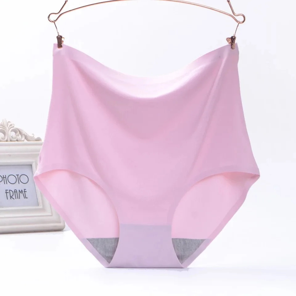 Seamless Panties Plus Size High Waist Soft Stretch Breathable Underwear Fit